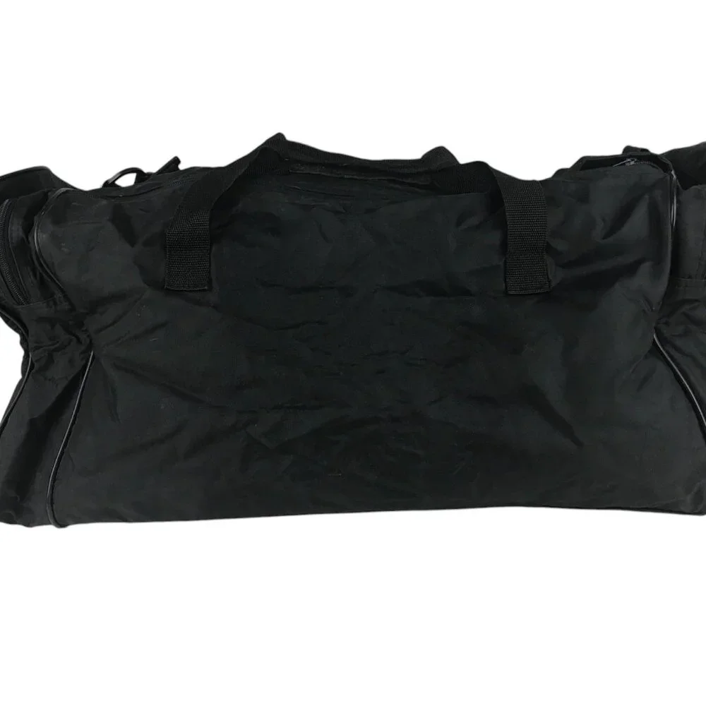 Wilson Unisex Duffle Bag Black/Maroon Nylon‎ Sports Shoulder Strap Zipper Pocket